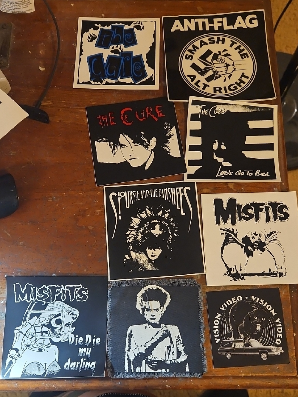 Bulk Band Stickers and Bride Of Frankenstein Patch